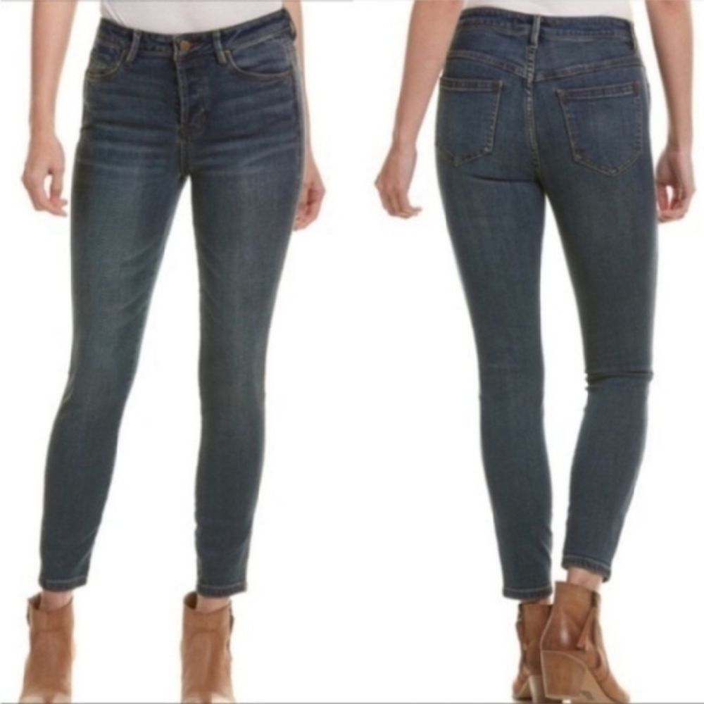 Free People Mid Rise Skinny Ankle Length Jeans